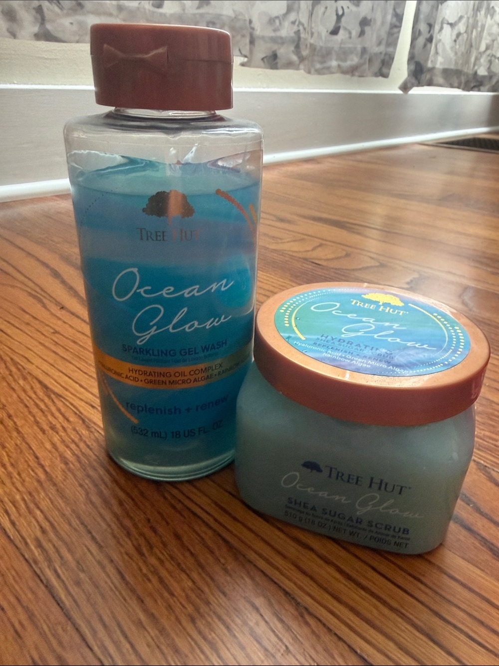 Ocean Glow Blue Shea Sugar Scrub - Exfoliating Body Scrub